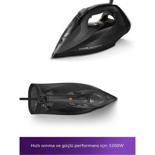 Philips 7500 Serisi Azur 260G Şok Buhar 55G/DK Sürekli Buhar 3200W Güçlü Performans Steamglide Elite Taban Ütü Otomatik Güvenli Kapanma Damlama Önleyici Kireç + Şarjlı Hav%yün Temizleyici