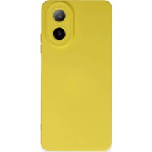 Renklime Newface Oppo A38 Kılıf Nano Içi Kadife Silikon - Sarı