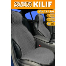 Nova Krom Oto Koltuk Koruyucu Kılıf Krem Universal 2 Parça Ön