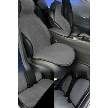 Nova Krom Oto Koltuk Koruyucu Kılıf Set Füme Universal 2+3 Parça Ön Arka