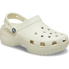 Crocs Kadın Marka Logolu Rahat Günlük Kullanım Bej Terlik 206750-2Y2