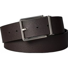 Calvin Klein Erkek Metal Tokalı Ayarlanabilir Deri Siyah Kemer LV04D7118G-VZZ