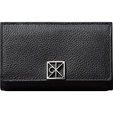 Calvin Klein Kadın Metal Toka Kapamalı Iç Bölmeli Deri Siyah Cüzdan LV04F1127G-UB1