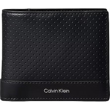 Calvin Klein Erkek Hakiki Deri Logo Detaylı Banknot Bölmeli Siyah Cüzdan LV04D1210G-UB1