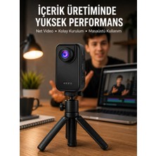 İlkyaz Fashion Günlük Kullanıma Uygun Mini Video Kamera Vlog Çekimleri Için Yeni Nesil ILKYZ-KRGRS34