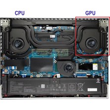 Afila Asus Rog Strix G16 G614JVR-N3028W Uyumlu Notebook Gpu, Ekran Kartı Fanı