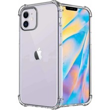 Case Collection Apple Iphone 12 Promax Şeffaf Anti Şok Kenar Shock Proof Transparent Kılıf