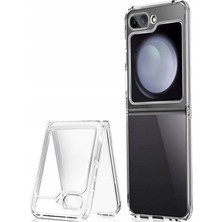 Case Collection Flip 5 Samsung Galaxy Şeffaf Sert Ince Anti Şok Koruma