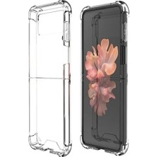 Case Collection Samsung Galaxy Z Flip3 5g Kılıf Darbe Korumalı Transparent Silikon Kapak Şeffaf