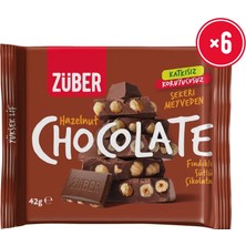 Züber Fındıklı Sütlü Çikolata 42G x 6 Adet