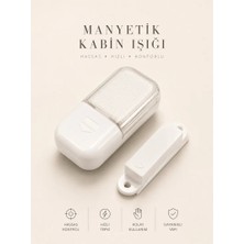1 Watt 10 Lm Otomatik Manyetik Sensörlü LED Lamba, Dolap Içi, Bagaj ve Raf Aydınlatması, Kablosuz Pilli LED Işık