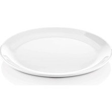 GuvenliPazar 6 Adet Melamin Tatlı Servis Tabağı Makinede Yıkanabilir Dayanıklı Sunum Tabağı 28 cm
