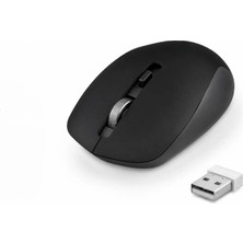 İlkyaz Fashion Plus Sessiz Kablosuz Mouse 2.4 Ghz 1600 Dpı Siyah S1000