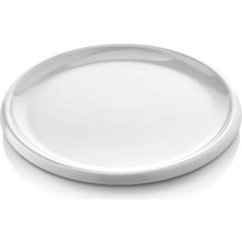GuvenliPazar 12 Adet Melamin Tatlı Servis Tabağı Makinede Yıkanabilir Dayanıklı Sunum Tabağı Mimoza 25 cm
