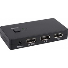 İlkyaz Fashion Displayport Kvm Switch 2 Console USB Port 2 Displayport HDX1426