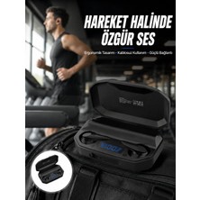 İlkyaz Fashion Rgb Işıklı Çift Mikrofonlu Siyah Profesyonel Oyuncu Kulaklığı Kablosuz Kulakiçi Yeni Nesil