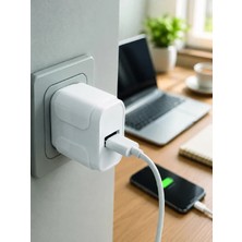 İlkyaz Fashion 12W USB Şarj Adaptörü Ev ve Ofis Kullanımına Uygun