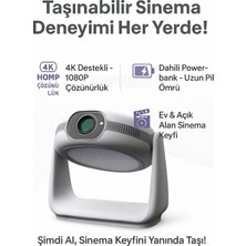 My Best Store 4K Destekli 1080P Çözünürlüklü Android Projeksiyon Cihazı, Taşınabilir ve Kablosuz Bağlant