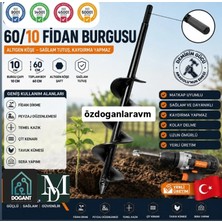 Dogant 60X10 cm Matkap Uyumlu Toprak Burgu Makinesi