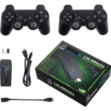 My Best Store Siyah Retro Oyun Konsolu - 4K Hd Çözünürlük ve 20000 Oyun Içeren Kablosuz Game Stick