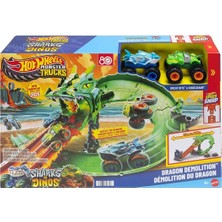 İlkyaz Fashion JFR06 Hot Wheels Monster Trucks  Sharks Vs. Dinos Ejderha Yok Edici