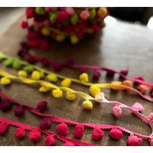 Köksal Aksesuar Multicolor Şerit Ponpon Degrade renkli (50METRE)