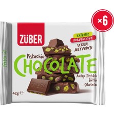 Züber Antep Fıstıklı Sütlü Çikolata 42G x 6 Adet