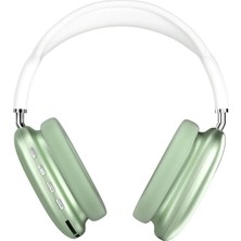 My Best Store Yeşil Kulak Üstü Bluetooth Kulaklık - Çift Telefon, Anc ve Dokunmatik Kontrol Özellikli