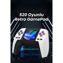 Retro Oyun Konsolu, 520 Oyunlu, Tv Bağlantılı, Beyaz Kumandalı Klasik Oyun Cihazı