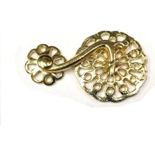 İlkyaz Fashion Sarı 50 Adet Zamak Çengel Kilit 56X33 mm - Yuvarlak, Karşılıklı Mobilya, Dolap, Sandık, Kutu,