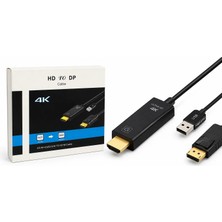 İlkyaz Fashion Hdmı USB To Displayport Aktif Dönüştürücü Kablo 4K 60Hz 26 cm HDX7901