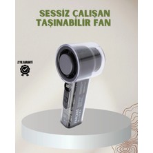 İlkyaz Fashion 100 Kademeli Ayarlanabilir Mini Fan | Dijital Ekranlı Serinletici