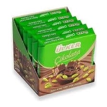 Ülker Antep Fıstıklı Sütlü Kare Çikolata - 65 gram - 6 Adet