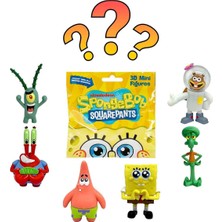 PopŞeker Spongebob Sürpriz Figür Paketi - 3D Miniş Konseptli Orijinal Süngerbob Oyuncağı