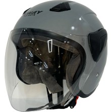 Sway Sw 733 Y Gri Yarım Kask L