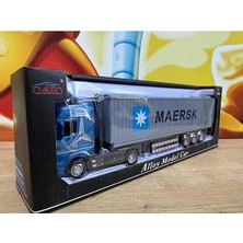 Scntoys Mercedes Actros Tır Metal Diecast 31CM Mercedes Actros Model Tır Işıklı Sesli Açılan Dorse Kapısı
