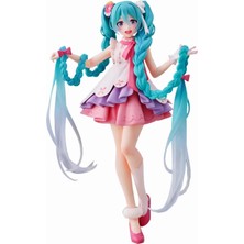 Dek Hatsune Miku Vocaloid Wonderland Rapunzel Pembe Elbiseli 20 cm Figür