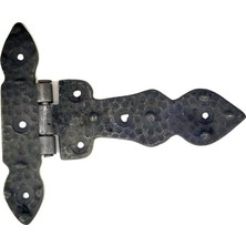 Mudanis Antika Tarz Dekoratif Pirinç Kuyruklu Düğmeli Menteşe No1 - 117X142 Mm, Oksit