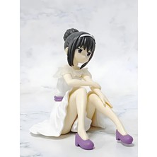 Dek Puella Magi Madoka Magica Homura Akemi Beyaz Elbise Ver. Oturan Pvc Anime Figürü
