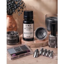 E.M.S Toz Mika Kozmetik Boyası 10 gr KOYU GRİ -oje/ruj/peeling/maskara/krem/Far/tırnak/MUM boyası.