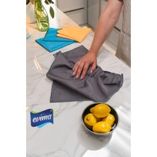 Evima 3’lü Milano Cam Temizlik Bezi 40X40 cm Iz Bırakmaz Genel Temizlik Mikrofiber Bez