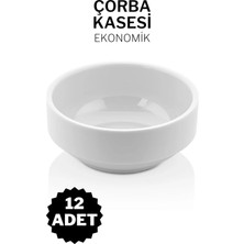 Empressco 12 Adet Kırılmaz Çorba Kasesi Otel Kafe Lokanta Restoran Ev Için Melamin Kase Freya 12 cm