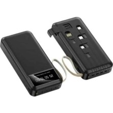 Elif Asya Ceyiz Tekstil Powerbank Şarj Cihazı 4 Çıkışlı 20.000 Mah Powerbank Kompakt Yüksek Kapasiteli Hızlı Şarj