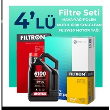 Filtron  Citroen Ds4 1.6 Bluehdi Dizel Filtre Bakım Seti Motul Motor Yağlı (2015-2018) 4 Lü