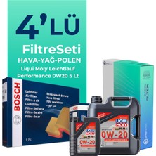 Bosch  Ford Kuga 1.5 Benzin Filtre Bakım Seti Liqui Moly Motor Yağlı (2019-2023) 4 Lü