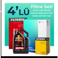 Filtron  Hyundai Bayon 1.4 Benzinli Filtre Bakım Seti Motul Motor Yağlı (2021-2023) 4 Lü