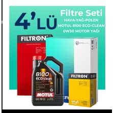 Filtron  Peugeot 308 1.6 Benzin Thp Filtre Bakım Seti Motul Motor Yağlı (2008-2014) 4 Lü