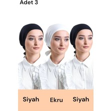 ALDAIYR 3 Adet Düz Dikişsiz Penye Bone