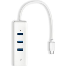 Tp-Link UE330C 10-100-1000 Mbps 3.0 Type C Ethernet Çevirici + 3 Port USB Çoğaltıcı
