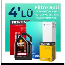 Filtron  Honda Civic 1.6 Benzin Fb7 Filtre Bakım Seti Motul Motor Yağlı (2012-2017) 4 Lü
